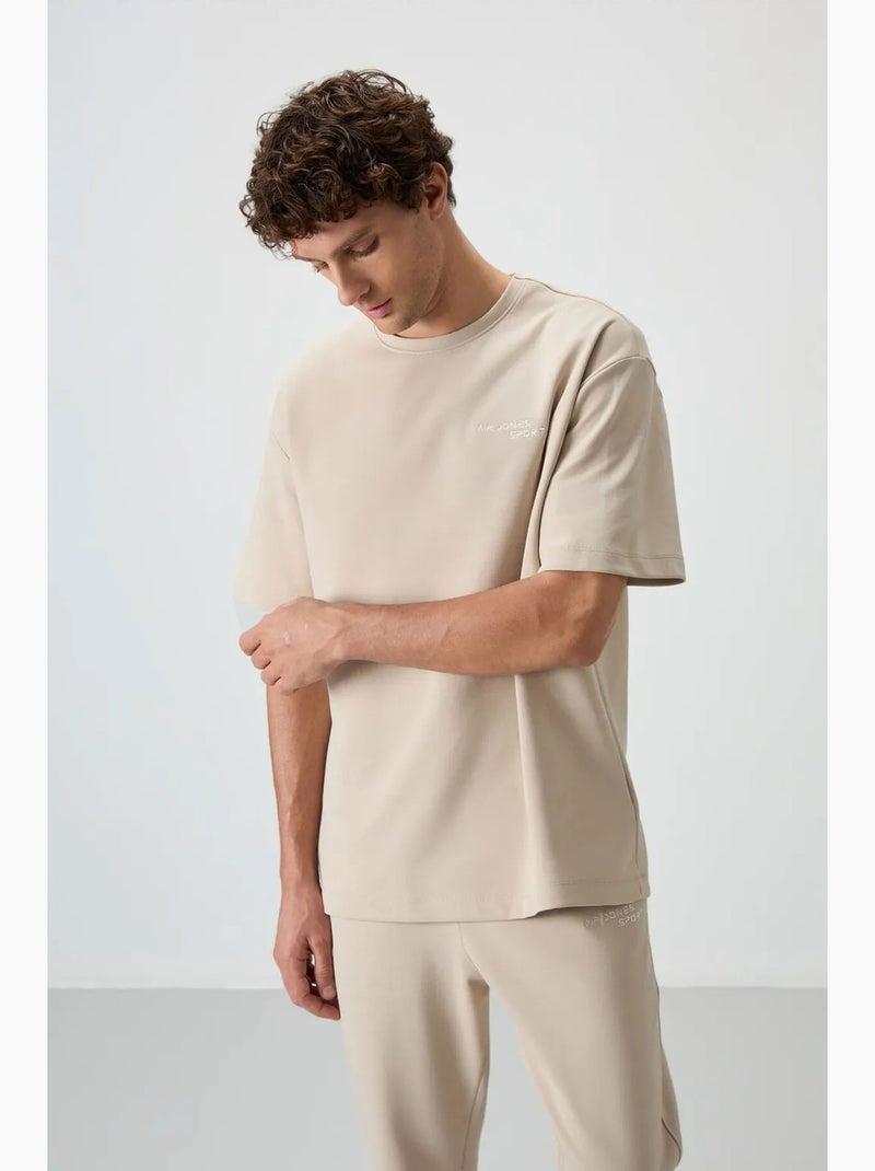 Conjunto active oversize de algodón y poliéster para hombre tommy Beige arcilla - Kiabi