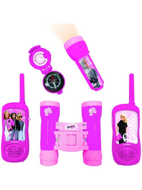conjunto Barbie aventura con Walkie Talkies de hasta 120 m, prismáticos y brújula - Kiabi