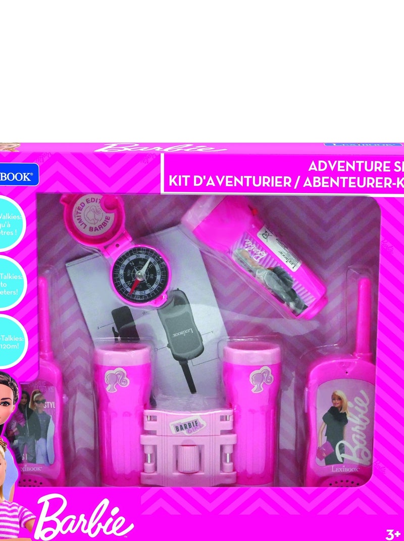 conjunto Barbie aventura con Walkie Talkies de hasta 120 m, prism?ticos y br?jula N/D - Kiabi