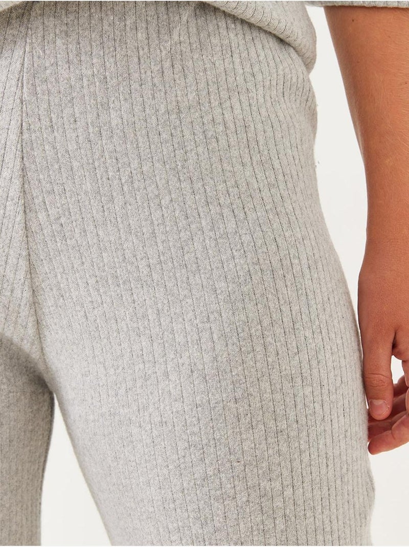 Conjunto básico de dos piezas con cuello redondo lucci Gris - Kiabi