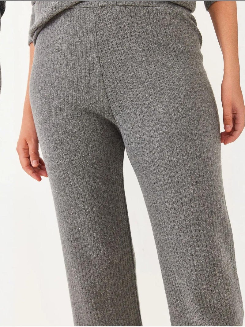 Conjunto básico de dos piezas con cuello redondo lucci Gris negro - Kiabi