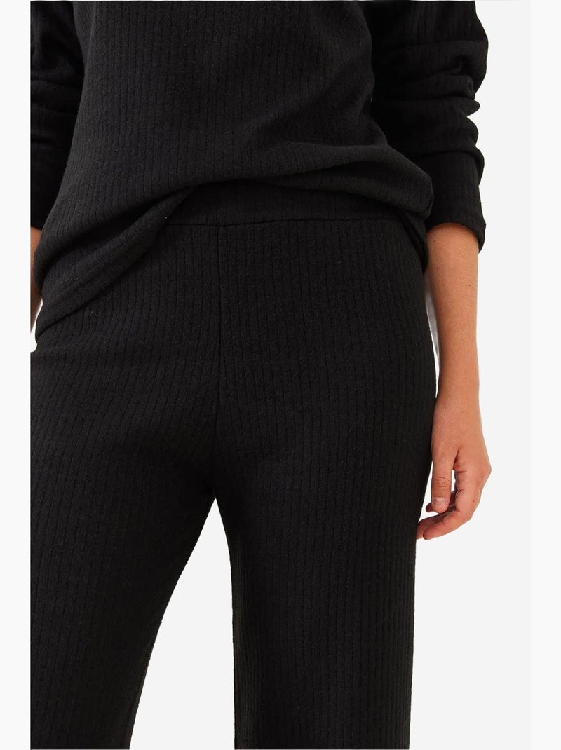 Conjunto básico de dos piezas con cuello redondo lucci Negro - Kiabi