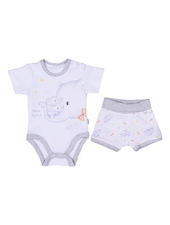 Conjunto bebé body y short en algodón orgánico | kitikate