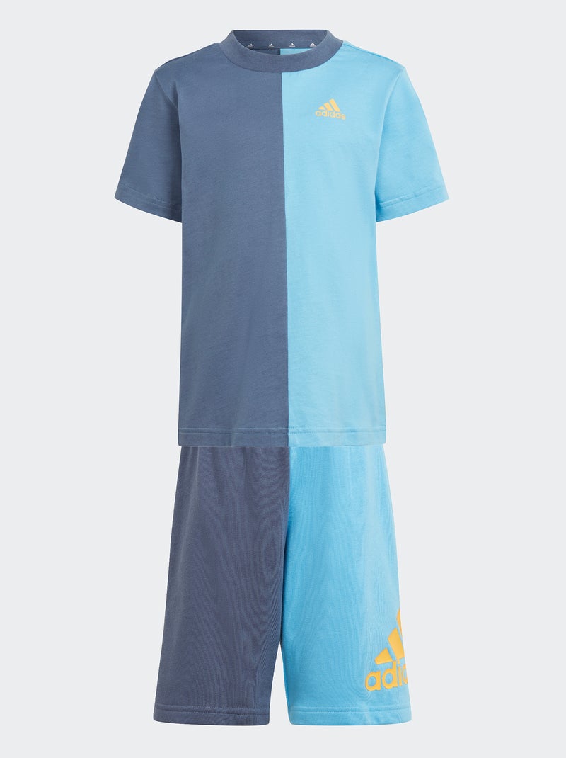 Conjunto bicolor de camiseta + short 'Adidas' AZUL - Kiabi