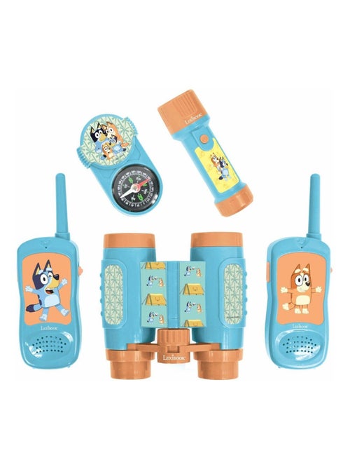 conjunto Bluey aventura con walkie talkies de hasta 120 m, prism?ticos y br?jula - Kiabi