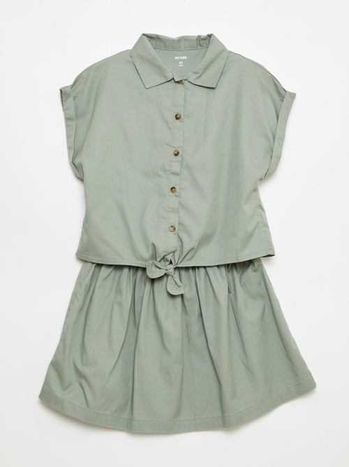 Conjunto blusa + falda - 2 piezas - Kiabi Conjunto blusa + falda - 2 piezas - Kiabi