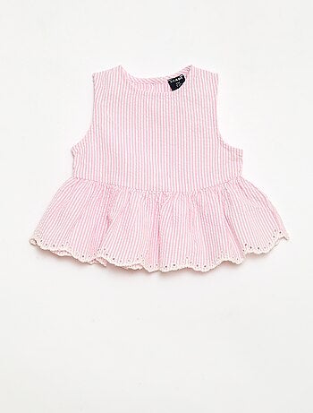 Conjunto blusa + pantalón Vichy - 2 piezas