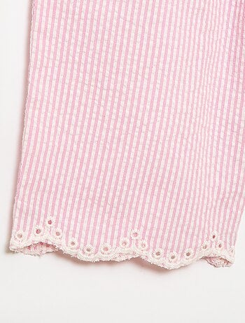 Conjunto blusa + pantalón Vichy - 2 piezas