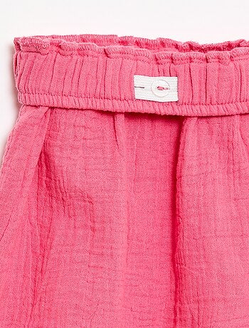 Conjunto blusa + short liso - 2 piezas