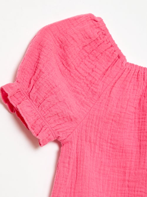 Conjunto blusa + short liso - 2 piezas - Kiabi Conjunto blusa + short liso - 2 piezas - Kiabi