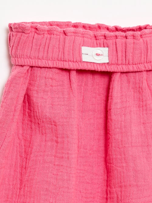 Conjunto blusa + short liso - 2 piezas - Kiabi Conjunto blusa + short liso - 2 piezas - Kiabi