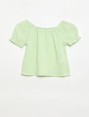 Conjunto blusa + short liso - 2 piezas