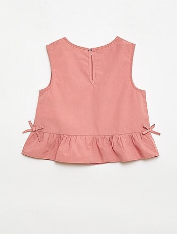 Conjunto blusa sin mangas + pantalón - 2 piezas