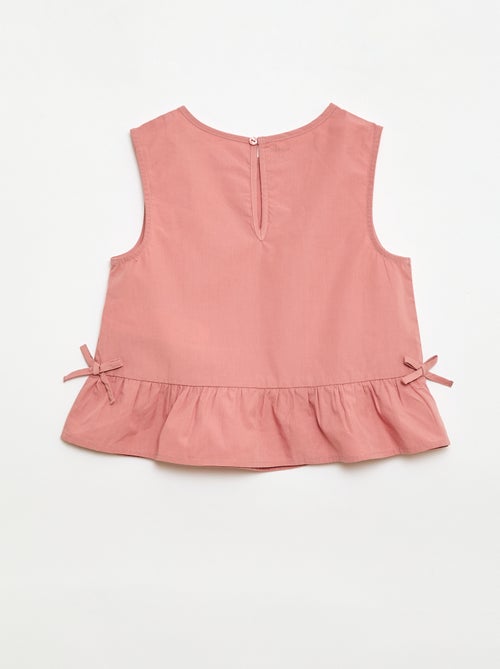 Conjunto blusa sin mangas + pantalón - 2 piezas - Kiabi