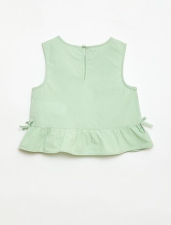 Conjunto blusa sin mangas + pantalón - 2 piezas