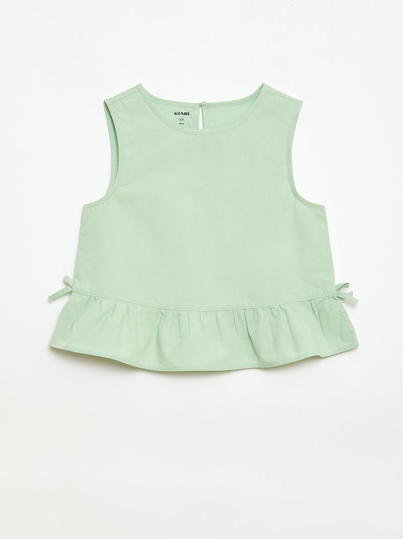 Conjunto blusa sin mangas + pantalón - 2 piezas Verde - Kiabi
