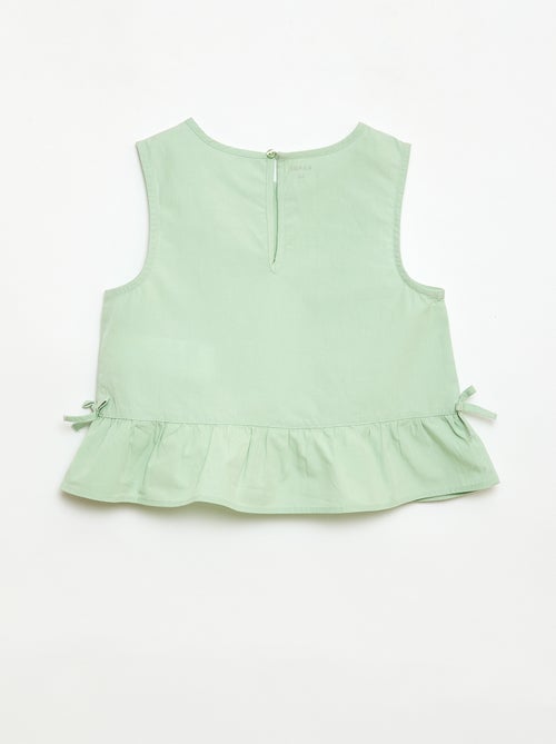 Conjunto blusa sin mangas + pantalón - 2 piezas - Kiabi Conjunto blusa sin mangas + pantalón - 2 piezas - Kiabi