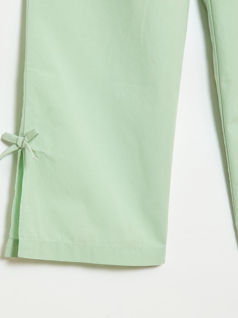 Conjunto blusa sin mangas + pantalón - 2 piezas Verde - Kiabi