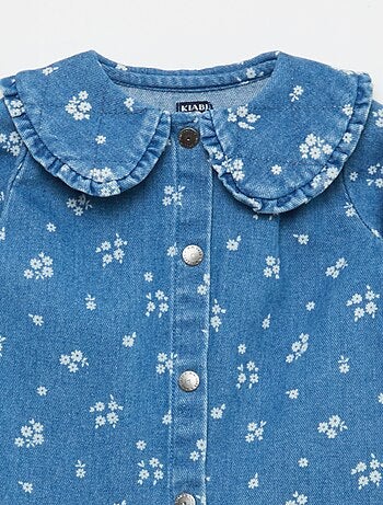 Conjunto blusa vaquera + leggings - 2 piezas