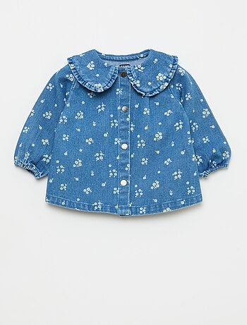 Conjunto blusa vaquera + leggings - 2 piezas