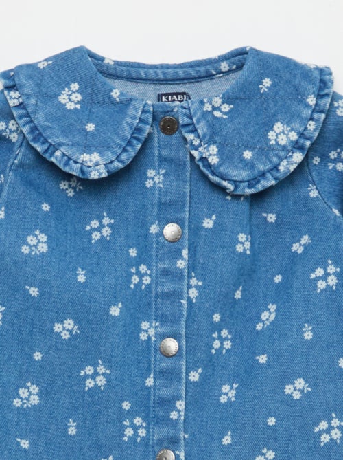 Conjunto blusa vaquera + leggings - 2 piezas - Kiabi