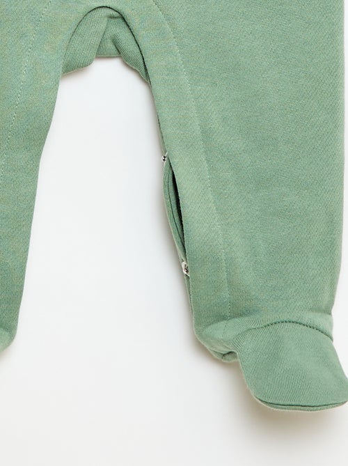 Conjunto body de manga larga + peto con pies - Kiabi