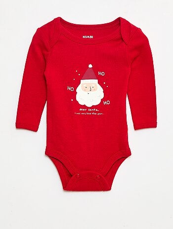 Conjunto body + leggings + gorro Navidad en algodón