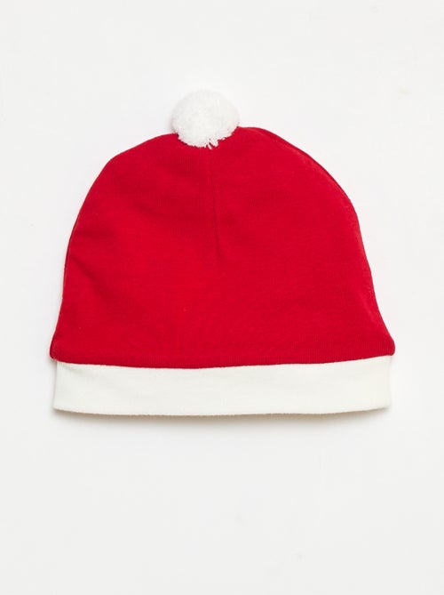 Conjunto body + leggings + gorro Navidad en algodón - Kiabi