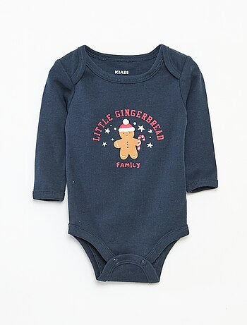 Conjunto body + leggings + gorro Navidad en algodón