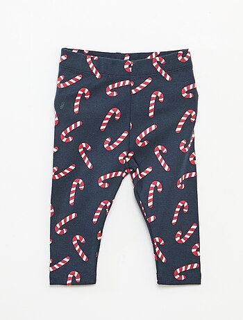 Conjunto body + leggings + gorro Navidad en algodón