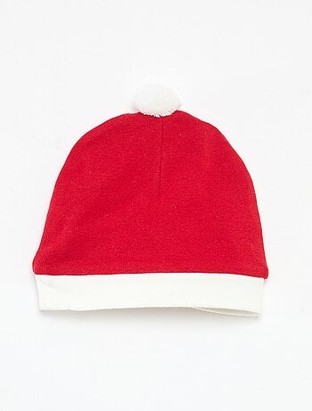 Conjunto body + leggings + gorro Navidad en algodón
