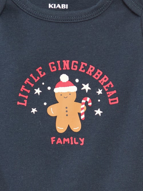 Conjunto body + leggings + gorro Navidad en algodón - Kiabi