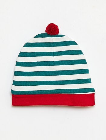 Conjunto body + leggings + gorro Navidad en algodón