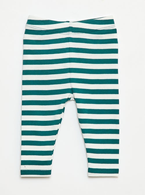 Conjunto body + leggings + gorro navideño de algodón - Kiabi