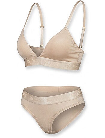 Conjunto Bralette Triangular Braga Mujer Modal ROXY Licencia Oficial