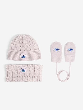 Conjunto bufanda + snood + manoplas 'Disney' - 3 piezas