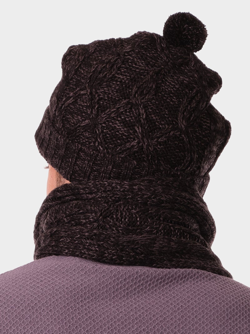 Conjunto bufanda y gorro Negro - Kiabi