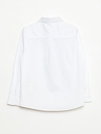 Conjunto camisa + corbata de popelina con velcro - 2 piezas