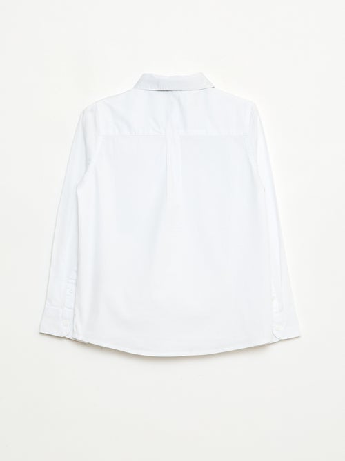 Conjunto camisa + pajarita con velcro - 2 piezas - Kiabi