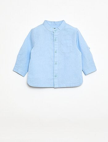 Conjunto camisa + pantalón en mezcla de lino - 2 piezas