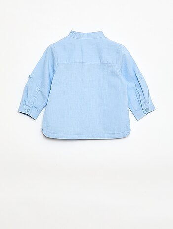 Conjunto camisa + pantalón en mezcla de lino - 2 piezas