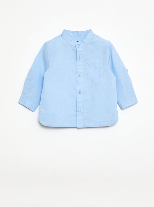 Conjunto camisa + pantalón en mezcla de lino - 2 piezas - Kiabi