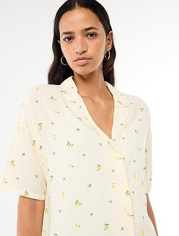 Conjunto camisero de noche a rayas