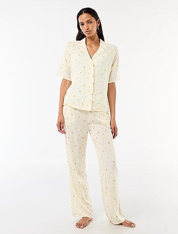 Conjunto camisero de noche a rayas
