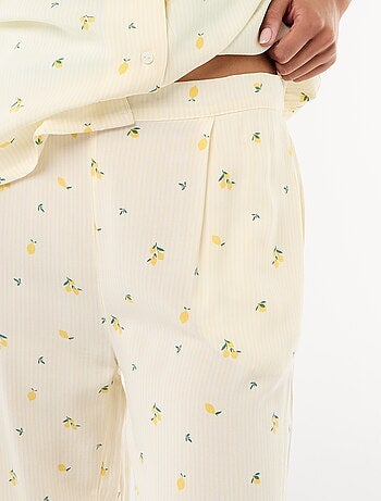 Conjunto camisero de noche a rayas