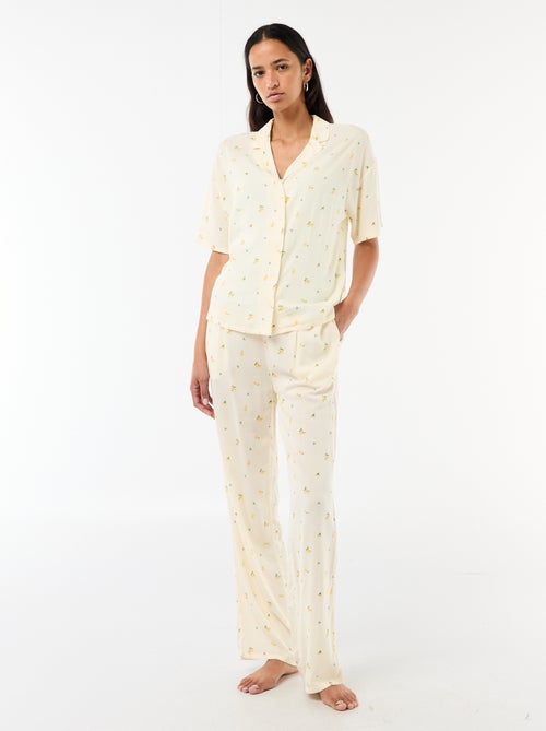 Conjunto camisero de noche a rayas - Kiabi