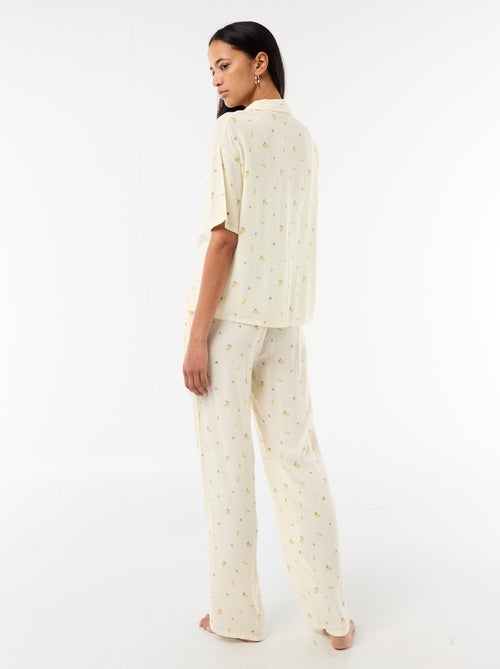 Conjunto camisero de noche a rayas - Kiabi
