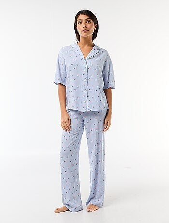 Conjunto camisero de noche a rayas