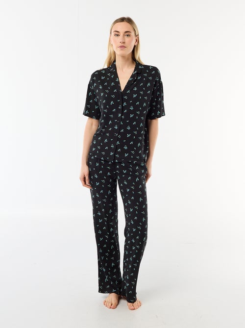 Conjunto camisero de noche all-over - Kiabi