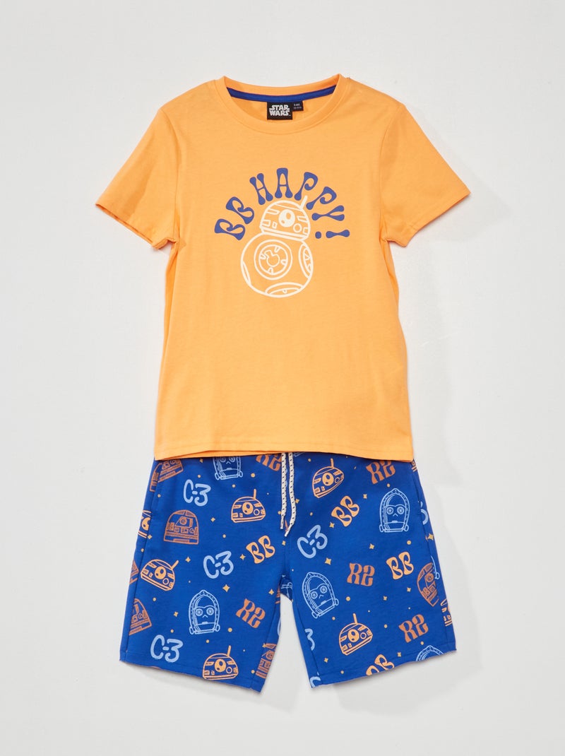 Conjunto camiseta + bermudas 'Star Wars' NARANJA - Kiabi